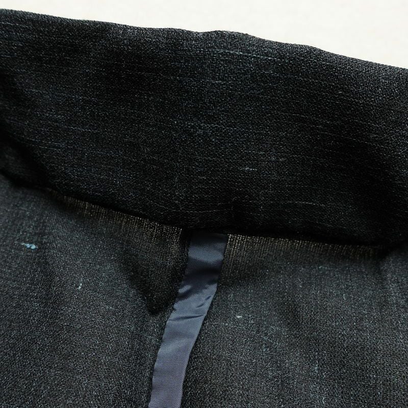 男性用 着物 美品 夏用 しつけ糸付き 正絹 無地 単衣仕立て 身丈140.5cm 裄丈66.5cm リサイクル着物 着物 未使用品 薄物 グレー_画像18