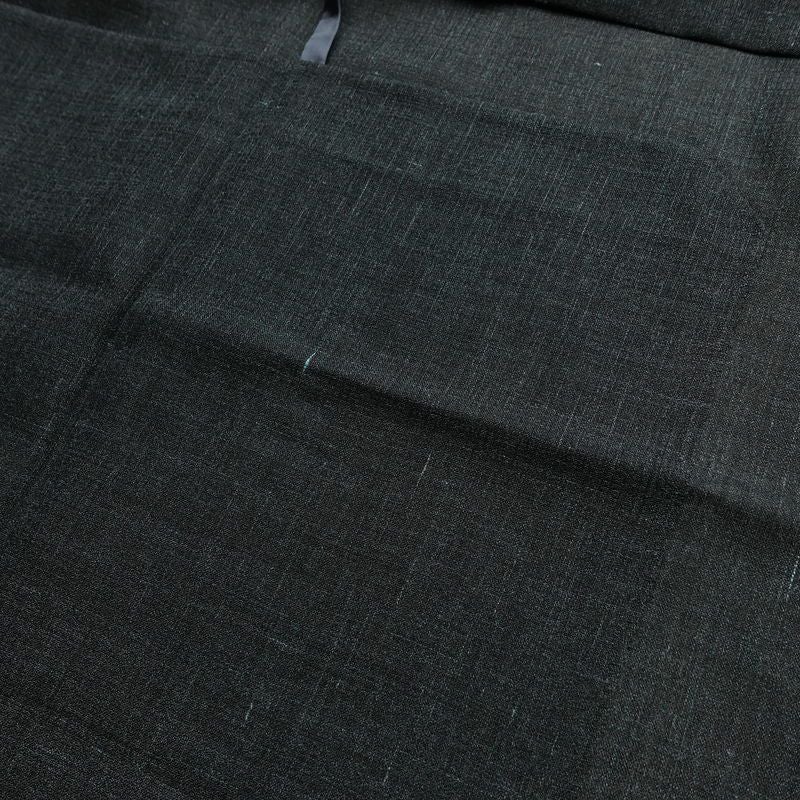 男性用 着物 美品 夏用 しつけ糸付き 正絹 無地 単衣仕立て 身丈140.5cm 裄丈66.5cm リサイクル着物 着物 未使用品 薄物 グレー_画像19