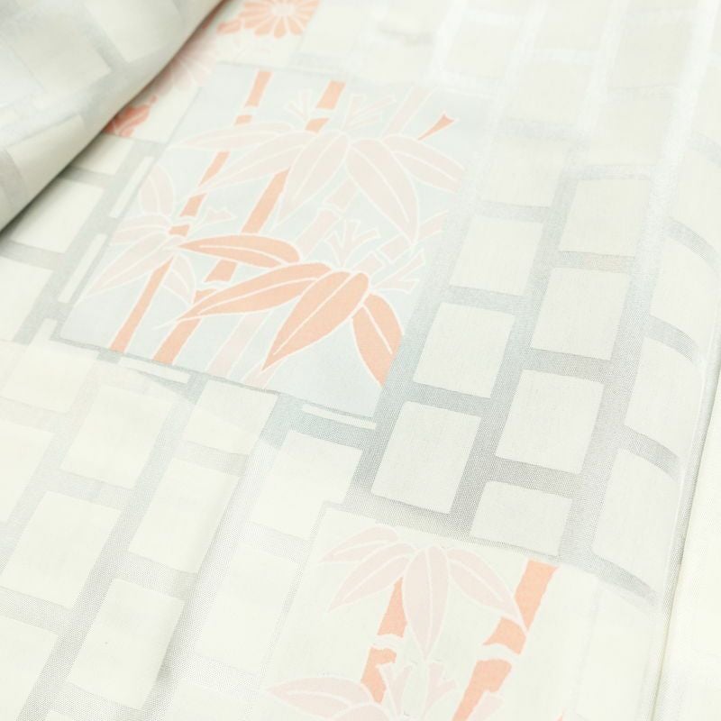 紬 美品 しつけ糸付き 未使用品 アンサンブル 正絹 チェック・格子柄 2点セット 着物 羽織 袷仕立て 身丈158.5cm 裄丈63cm リサイクル着物 着物 青・紺_画像20