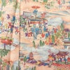 小紋 しつけ糸付き 総柄 正絹 風景柄 袷仕立て 身丈164.5cm 裄丈65cm リサイクル着物 着物 ピンク_画像6