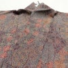 小紋 良品 しつけ糸付き 総柄 ポリエステル 幾何学柄・抽象柄 袷仕立て 身丈163.5cm 裄丈64cm リサイクル着物 着物 紫・藤色_画像16