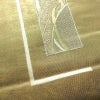 名古屋帯 太鼓柄 正絹 幾何学柄・抽象柄 通し仕立て なごや帯 リサイクル帯 帯 刺繍 引箔 グレー_画像3