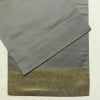 名古屋帯 太鼓柄 正絹 幾何学柄・抽象柄 通し仕立て なごや帯 リサイクル帯 帯 刺繍 引箔 グレー_画像11