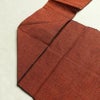 名古屋帯 太鼓柄 良品 正絹 幾何学柄・抽象柄 名古屋仕立て なごや帯 リサイクル帯 帯 紬地 赤・朱_画像20