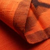 名古屋帯 太鼓柄 良品 正絹 麻の葉柄 通し仕立て なごや帯 リサイクル帯 帯 紬地 橙_画像10