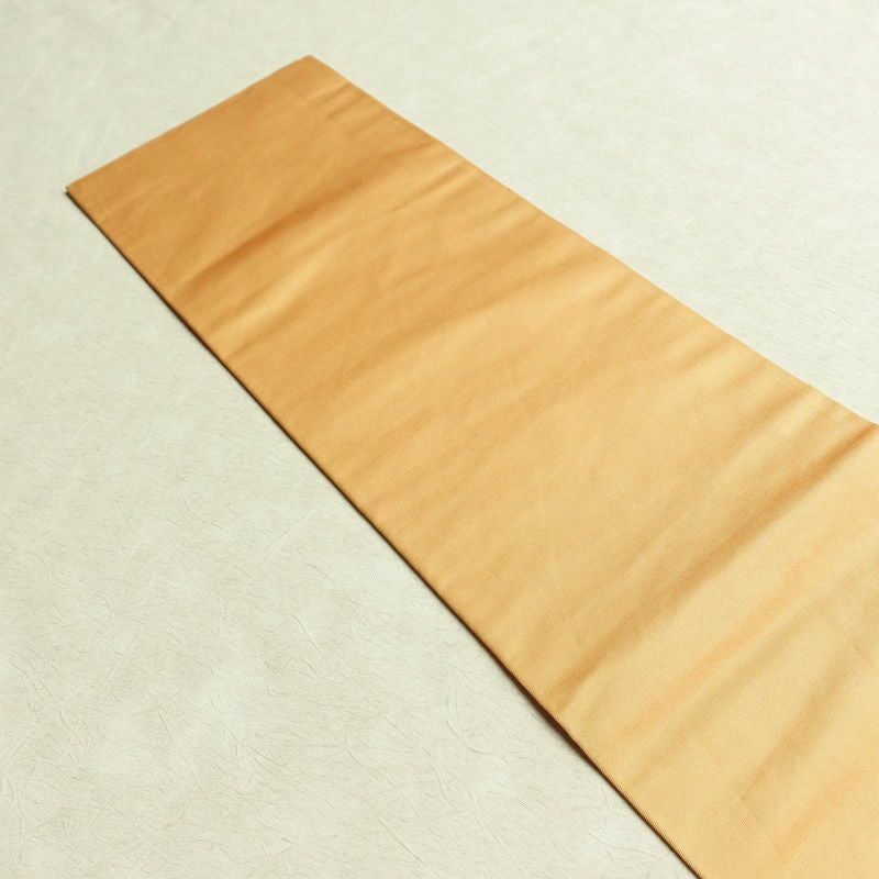 名古屋帯 太鼓柄 正絹 木の葉・植物柄 名古屋仕立て なごや帯 リサイクル帯 帯 引箔 橙_画像15