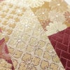 名古屋帯 六通柄 良品 正絹 古典柄 通し仕立て なごや帯 リサイクル帯 比翼仕立て 帯 赤紫 紫・藤色_画像5