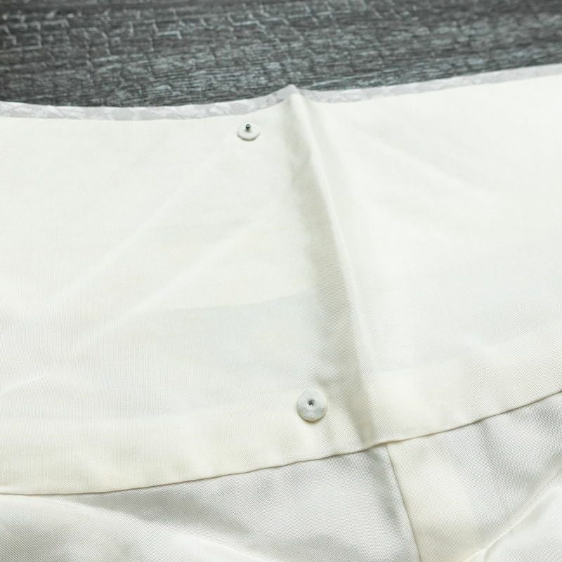 小紋 しつけ糸付き 絞り 正絹 木の葉・植物柄 袷仕立て 身丈155cm 裄丈62.5cm リサイクル着物 着物 紫・藤色_画像18