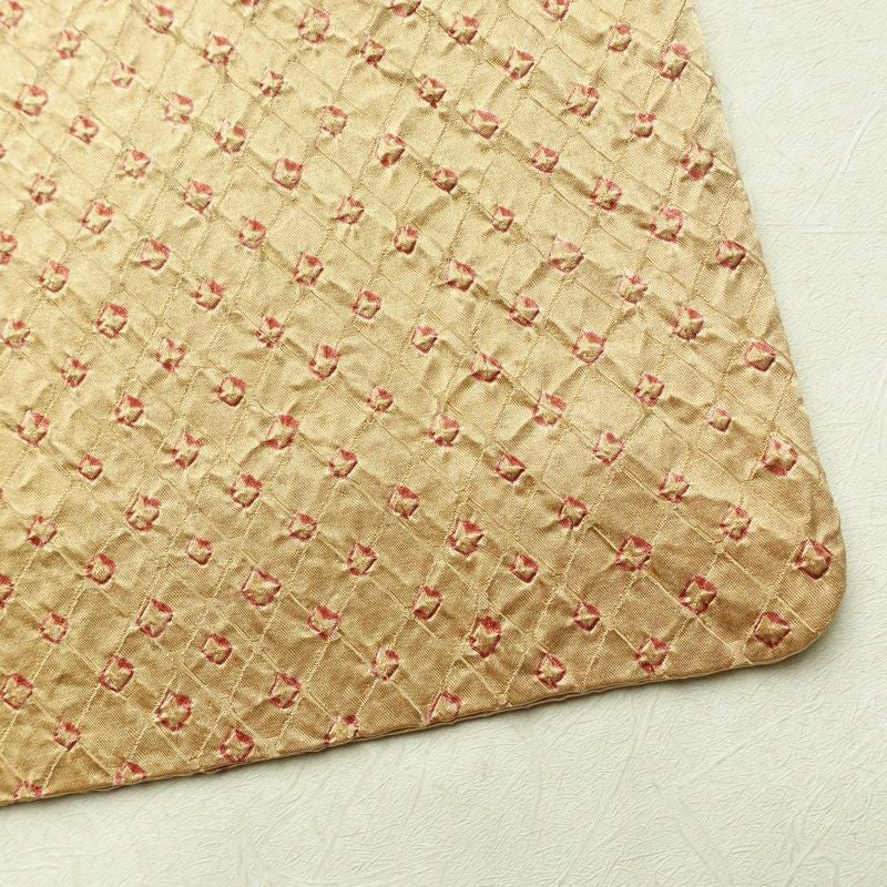 小紋 良品 絞り 正絹 古典柄 袷仕立て 身丈159cm 裄丈66.5cm リサイクル着物 着物 ベージュ_画像16