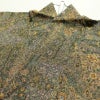 小紋 良品 縮緬 総柄 正絹 花柄 袷仕立て 身丈158cm 裄丈67cm リサイクル着物 着物 緑・うぐいす色_画像17