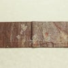 名古屋帯 六通柄 正絹 木の葉・植物柄 名古屋仕立て なごや帯 リサイクル帯 帯 箔 茶_画像13
