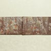 名古屋帯 六通柄 正絹 木の葉・植物柄 名古屋仕立て なごや帯 リサイクル帯 帯 箔 茶_画像14