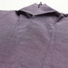 紬 正絹 無地 袷仕立て 身丈155.5cm 裄丈63.5cm リサイクル着物 一部しつけ糸付き 着物 紫・藤色_画像16
