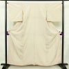 紬 しつけ糸付き 正絹 古典柄 袷仕立て 身丈158.5cm 裄丈65cm リサイクル着物 着物 クリーム_画像1