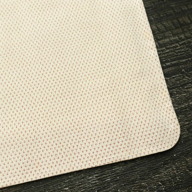 紬 しつけ糸付き 正絹 古典柄 袷仕立て 身丈158.5cm 裄丈65cm リサイクル着物 着物 クリーム_画像16