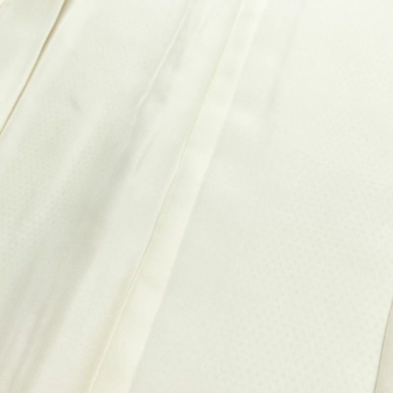 紬 しつけ糸付き 正絹 古典柄 袷仕立て 身丈158.5cm 裄丈65cm リサイクル着物 着物 クリーム_画像19