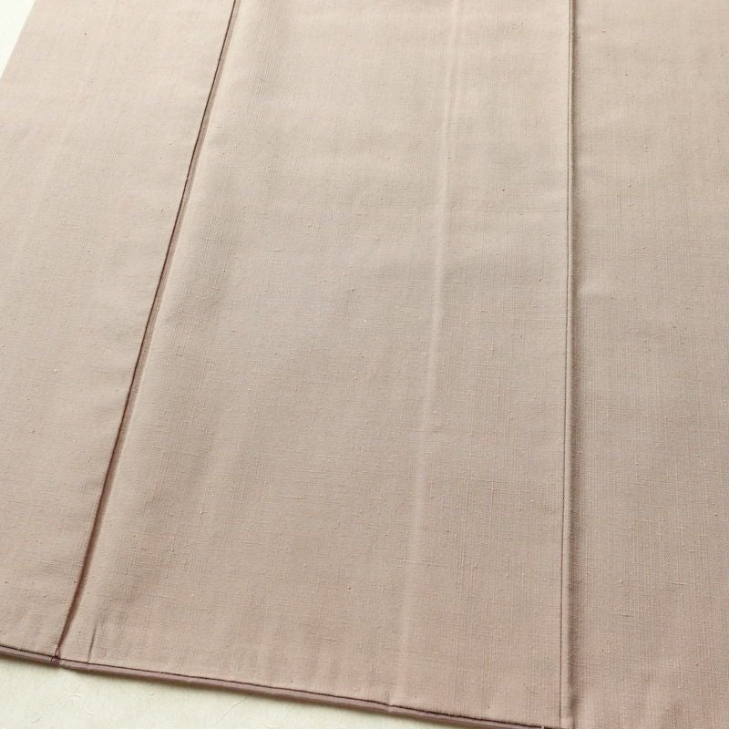 紬 バチ衿仕立て 正絹 無地 袷仕立て 身丈148cm 裄丈64cm リサイクル着物 着物 シンプル 小豆・エンジ_画像4