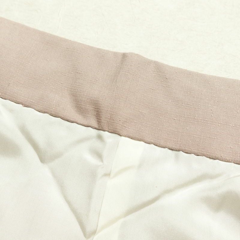 紬 バチ衿仕立て 正絹 無地 袷仕立て 身丈148cm 裄丈64cm リサイクル着物 着物 シンプル 小豆・エンジ_画像20