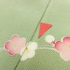 訪問着 縮緬 正絹 花柄 袷仕立て 身丈163cm 裄丈66cm リサイクル着物 着物 入学式 卒業式 七五三 お宮参り フォーマル 緑・うぐいす色_画像17
