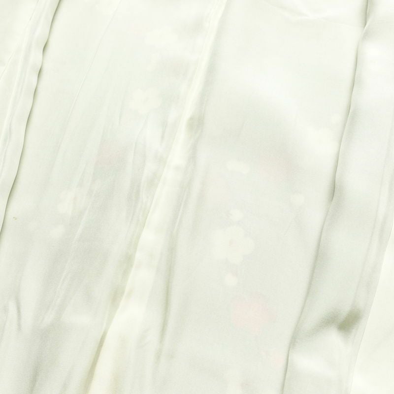 訪問着 縮緬 正絹 花柄 袷仕立て 身丈163cm 裄丈66cm リサイクル着物 着物 入学式 卒業式 七五三 お宮参り フォーマル 緑・うぐいす色_画像18