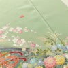 訪問着 縮緬 正絹 花柄 袷仕立て 身丈163cm 裄丈66cm リサイクル着物 着物 入学式 卒業式 七五三 お宮参り フォーマル 緑・うぐいす色_画像21