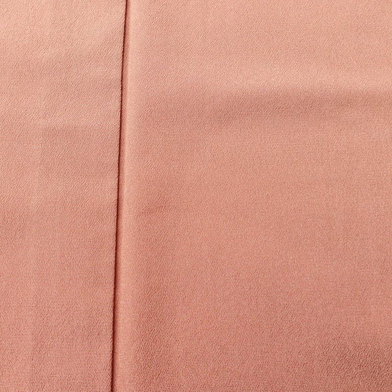 単衣 色無地 良品 正絹 無地 単衣仕立て 身丈165.5cm 裄丈67cm リサイクル着物 着物 お茶会 シンプル ピンク_画像6