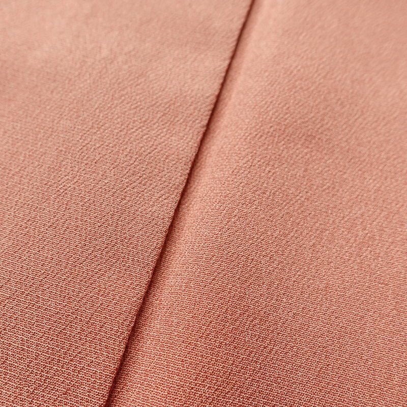 単衣 色無地 良品 正絹 無地 単衣仕立て 身丈165.5cm 裄丈67cm リサイクル着物 着物 お茶会 シンプル ピンク_画像8