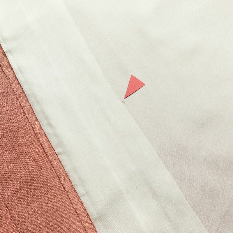 単衣 色無地 良品 正絹 無地 単衣仕立て 身丈165.5cm 裄丈67cm リサイクル着物 着物 お茶会 シンプル ピンク_画像19