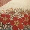 名古屋帯 六通柄 正絹 花柄 松葉仕立て なごや帯 リサイクル帯 帯 多色使い_画像4