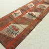 名古屋帯 六通柄 正絹 花柄 松葉仕立て なごや帯 リサイクル帯 帯 多色使い_画像9