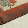 名古屋帯 六通柄 正絹 花柄 松葉仕立て なごや帯 リサイクル帯 帯 多色使い_画像13