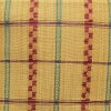名古屋帯 全通柄 良品 正絹 チェック・格子柄 松葉仕立て なごや帯 リサイクル帯 帯 カジュアル 黄・黄土色_画像2