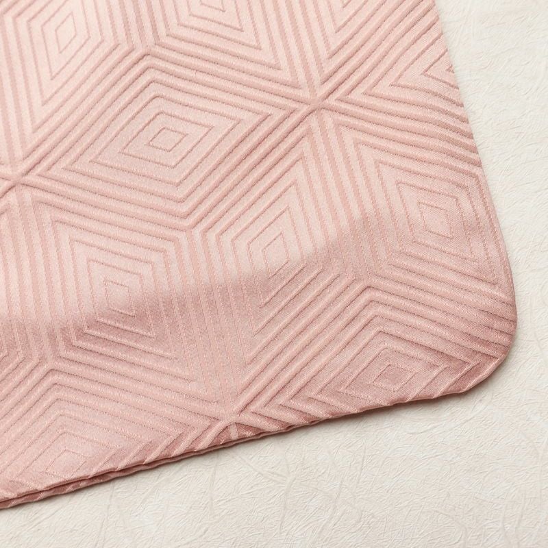 色無地 正絹 幾何学柄・抽象柄 袷仕立て 身丈162cm 裄丈64.5cm リサイクル着物 着物 お茶会 フォーマル ピンク_画像13