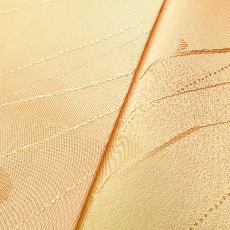 小紋 しつけ糸付き 正絹 古典柄 袷仕立て 身丈160.5cm 裄丈64cm リサイクル着物 着物 シンプル 橙_画像10