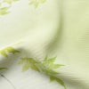 盛夏 絽 小紋 夏用 バチ衿仕立て 正絹 木の葉・植物柄 単衣仕立て 身丈155.5cm 裄丈63cm リサイクル着物 着物 紅葉 緑・うぐいす色_画像19