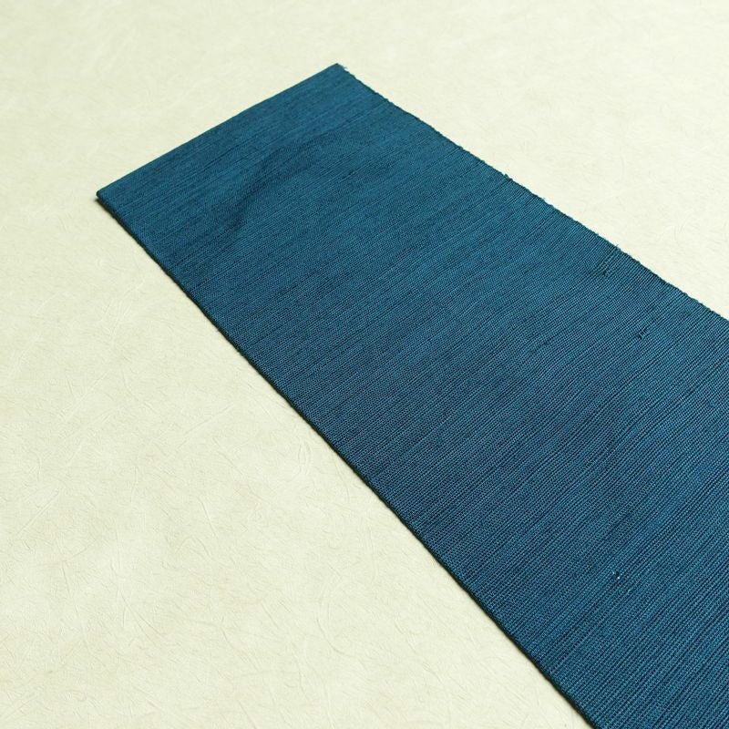 名古屋帯 太鼓柄 正絹 花柄 名古屋仕立て なごや帯 リサイクル帯 帯 モダン 青・紺_画像16