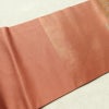 名古屋帯 太鼓柄 良品 正絹 花柄 名古屋仕立て なごや帯 リサイクル帯 帯 引箔 萩 菊 茶_画像15
