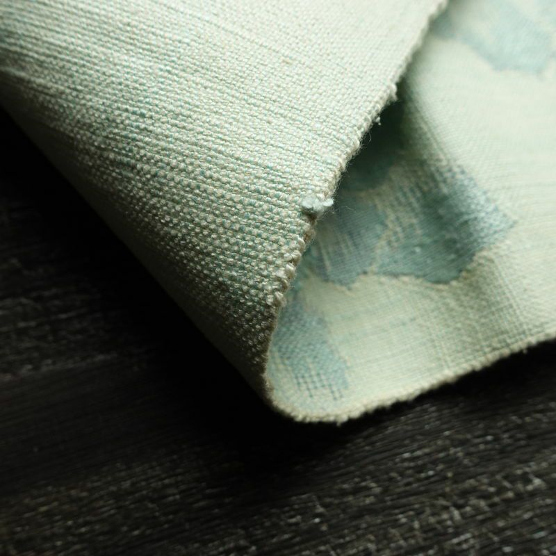 名古屋帯 六通柄 正絹 花柄 松葉仕立て なごや帯 リサイクル帯 帯 紬地 青・紺_画像10