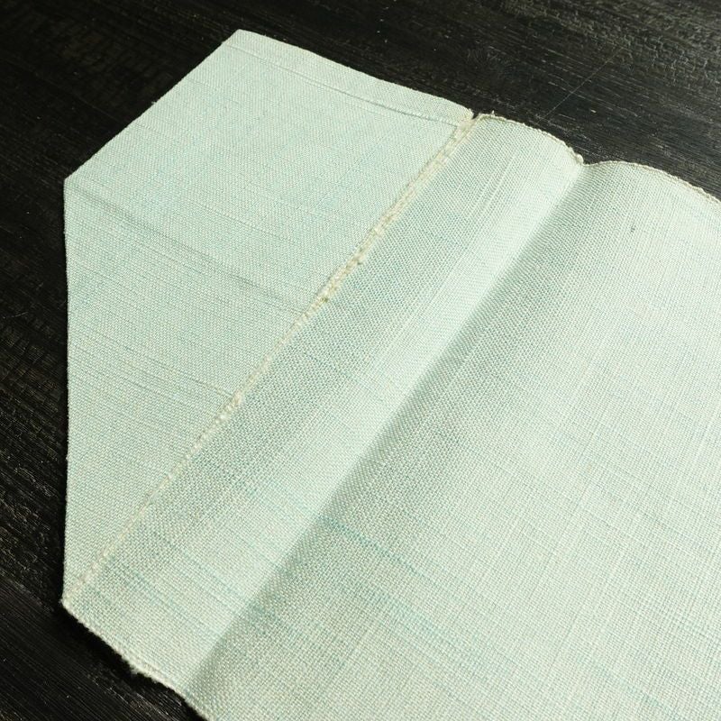 名古屋帯 六通柄 正絹 花柄 松葉仕立て なごや帯 リサイクル帯 帯 紬地 青・紺_画像18