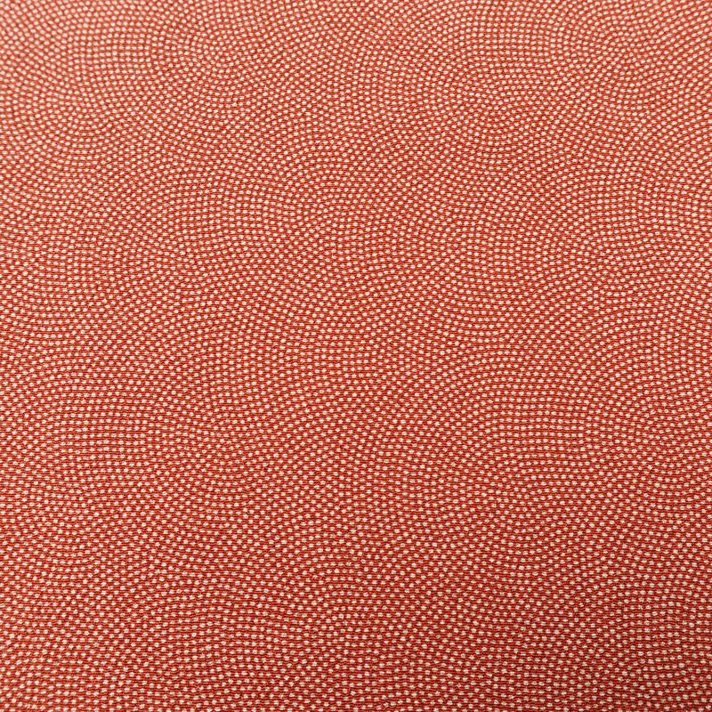 単衣 小紋 鮫小紋 美品 縮緬 しつけ糸付き ポリエステル 単衣仕立て 身丈166cm 裄丈66.5cm リサイクル着物 着物 銀朱 赤・朱_画像7