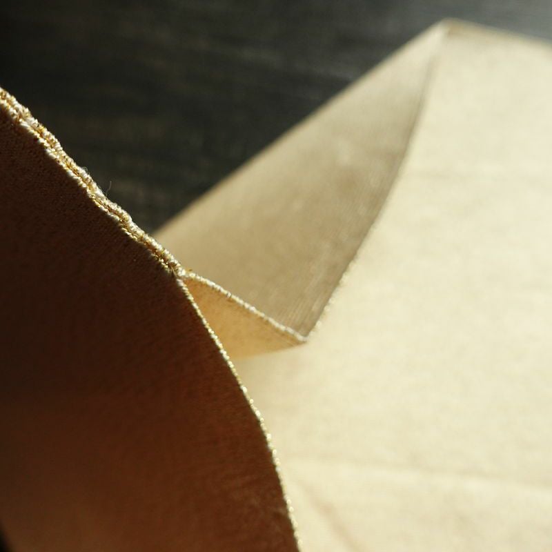 名古屋帯 太鼓柄 良品 つづれ織 正絹 古典柄 松葉仕立て なごや帯 リサイクル帯 帯 金通し クリーム_画像16