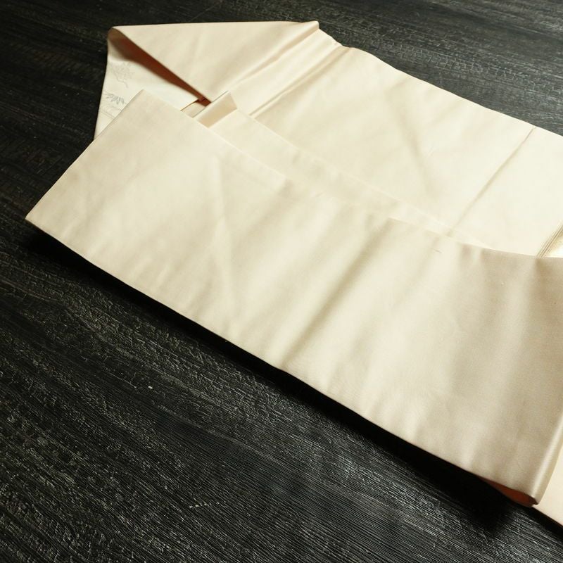 名古屋帯 太鼓柄 良品 正絹 古典柄 名古屋仕立て なごや帯 リサイクル帯 帯 引箔 扇子 ピンク_画像21