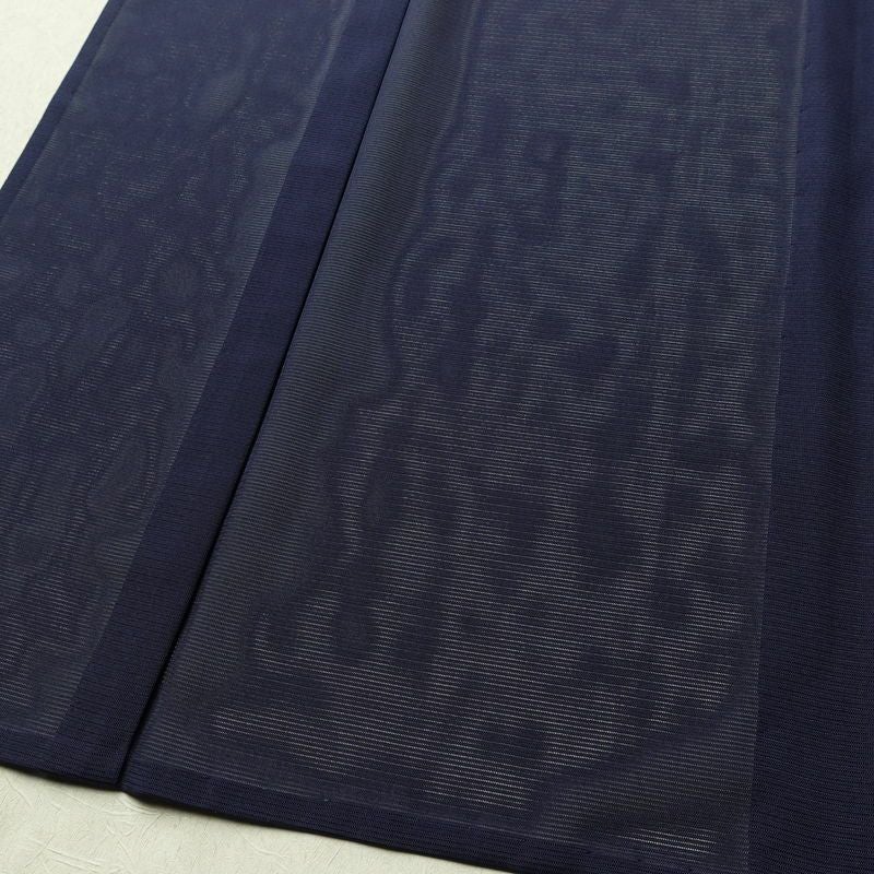盛夏 色無地 良品 絽 しつけ糸付き ポリエステル 無地 単衣仕立て 身丈163.5cm 裄丈64cm リサイクル着物 着物 薄物 お茶会 シンプル 青・紺_画像4