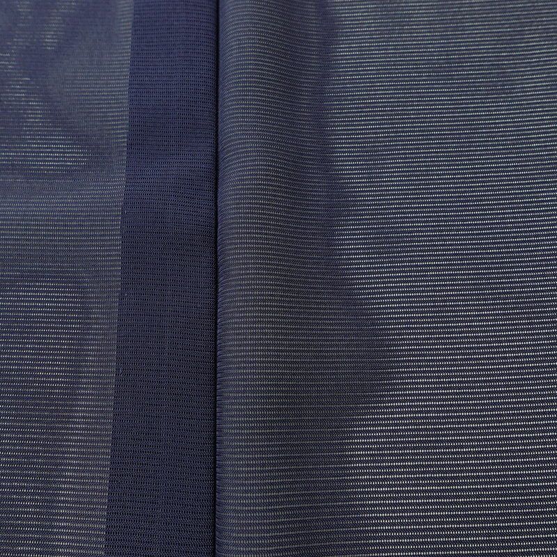 盛夏 色無地 良品 絽 しつけ糸付き ポリエステル 無地 単衣仕立て 身丈163.5cm 裄丈64cm リサイクル着物 着物 薄物 お茶会 シンプル 青・紺_画像6