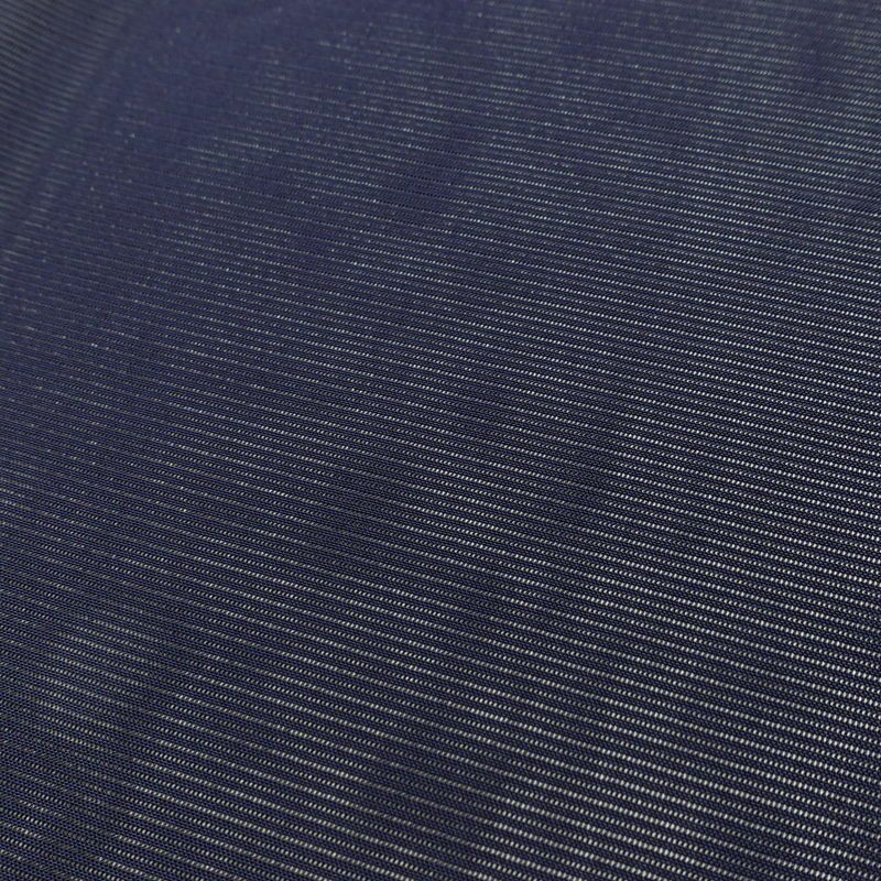 盛夏 色無地 良品 絽 しつけ糸付き ポリエステル 無地 単衣仕立て 身丈163.5cm 裄丈64cm リサイクル着物 着物 薄物 お茶会 シンプル 青・紺_画像8