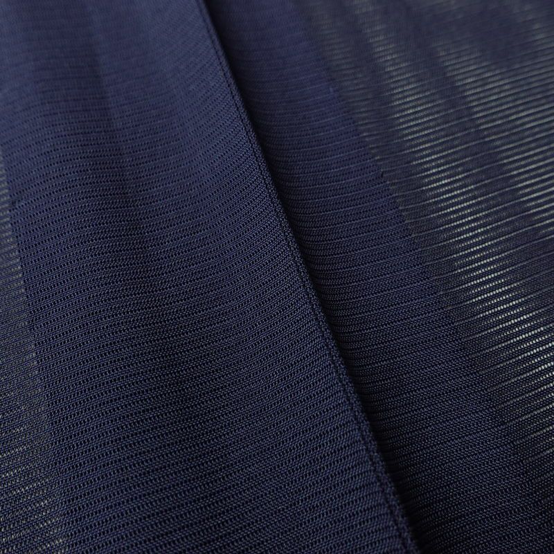 盛夏 色無地 良品 絽 しつけ糸付き ポリエステル 無地 単衣仕立て 身丈163.5cm 裄丈64cm リサイクル着物 着物 薄物 お茶会 シンプル 青・紺_画像10