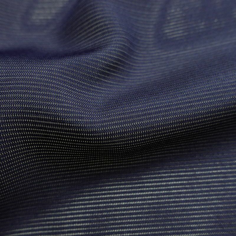 盛夏 色無地 良品 絽 しつけ糸付き ポリエステル 無地 単衣仕立て 身丈163.5cm 裄丈64cm リサイクル着物 着物 薄物 お茶会 シンプル 青・紺_画像21