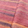 単衣 紬 良品 バチ衿仕立て 正絹 縞柄・線柄 単衣仕立て 身丈151.5cm 裄丈63cm リサイクル着物 着物 紬地 ピンク_画像8
