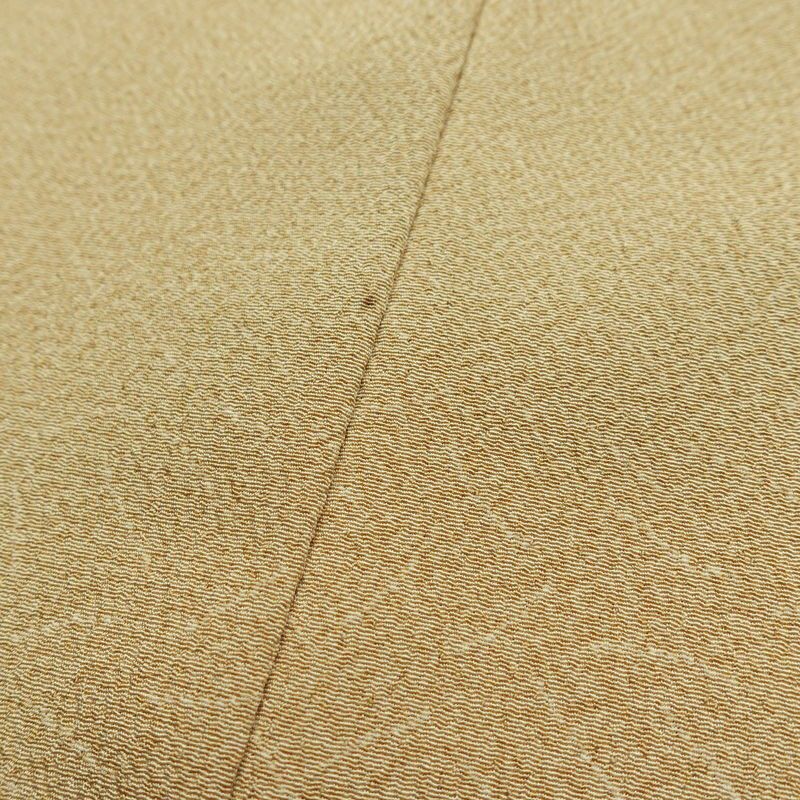 小紋 縮緬 飛び柄 混紡 幾何学柄・抽象柄 袷仕立て 身丈165cm 裄丈63cm リサイクル着物 着物 ベージュ_画像12