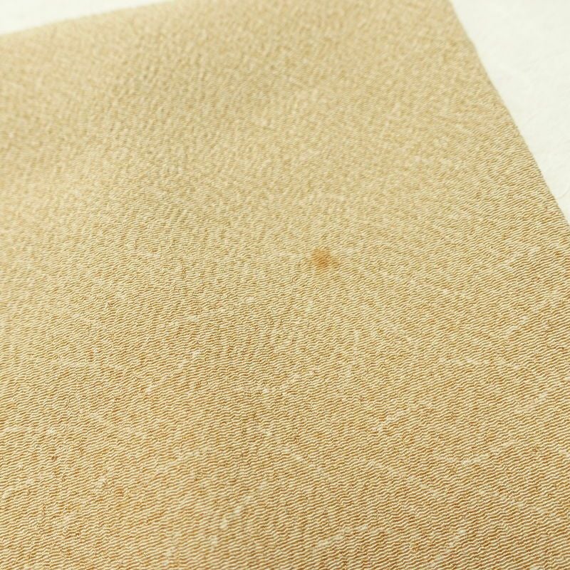 小紋 縮緬 飛び柄 混紡 幾何学柄・抽象柄 袷仕立て 身丈165cm 裄丈63cm リサイクル着物 着物 ベージュ_画像15